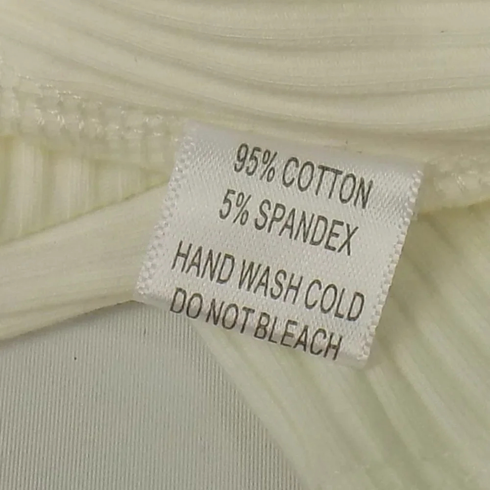 LoveLA Brenda Snap Button Long Sleeve V-Neck Bodysuit Size S - Picture 6 of 10